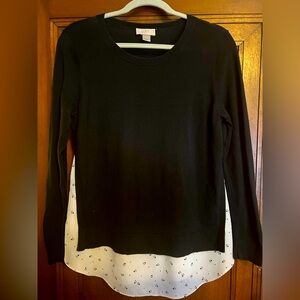 Loft Sweater with side slit tunic design